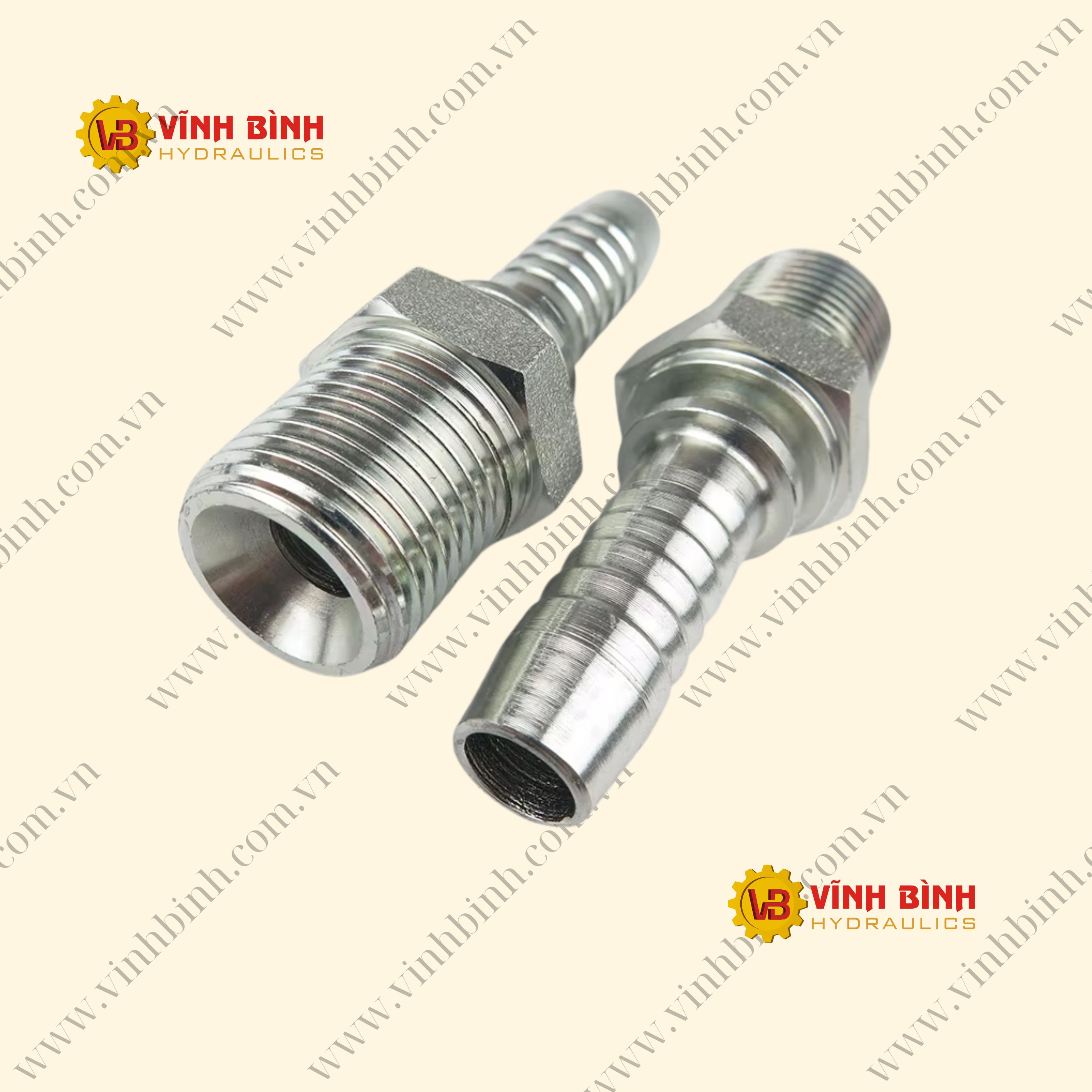 Đầu Thủy Lực - Ren Ngoài hệ Nhật - BSPT côn lõm